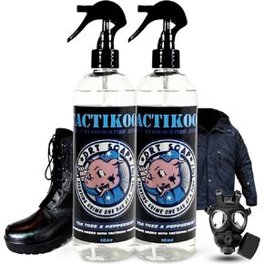 Odor Eliminator for Law Enforcement Gear – Pack of 2 (16oz) Instant Tactical Deodorizer Spray for K9 Gear, Ballistic Vests, Body Armor & Police Uniforms | Quick Mask Odors | Made in USA