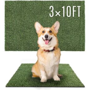 Dog Grass Pads 6 x 10 FT, 0.4" Artificial Grass Pee Pads for Dogs Potty Extra Large Fake Grass Rug Turf Mat for Dogs Training Garden Lawn Artificial Grass Rug Indoor Outdoor
