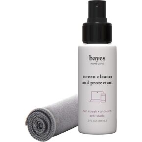 Bayes Electronic Screen Cleaner Spray Kit with Premium Microfiber Cloth - TV Screen Cleaner for Smart TV, LCD, LED, OLED - Tablet, Phone and Computer Screen Cleaner for Car Display - 2 oz