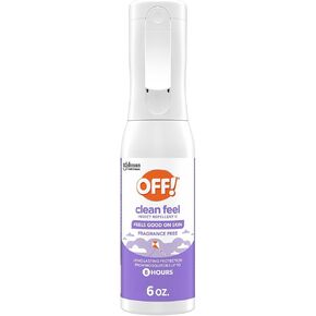 OFF! Clean Feel Insect Repellent Misting Spray, Fragrance-Free Bug Spray for Lasting Protection from Mosquitoes, 6 oz