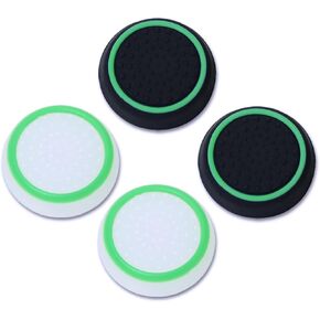 Thumb Grips Caps for PS Portal, Full Protection Silicone Analog Stick Covers Anti-Slip & Anti-Scratch Protective Cover for PS Portal Joystick Grips (4 Pcs) - Green