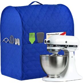 Stand Mixer Cover compatible with Kitchenaid Mixer, Fits All Tilt Head & Bowl Lift Models,The Fabric Is Pure Cottot,Soft, Not Easy to Fade, Not Easy To Pilling. (Fits for 6-8 Quart, Black)