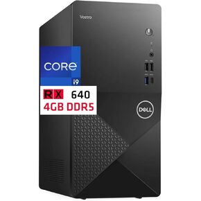 Dell Vostro 3030 Tower Computer, Intel Core i9-12900K, 64GB RAM, 2TB NVMe SSD, AMD Radeon RX 640 4GB Graphics, Mini-Display Port, HDMI, USB C, Wi-Fi, Bluetooth, Windows 11 Pro, Black Desktop