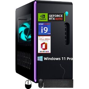 Alienware Aurora R16 Gaming Desktop PC, NVIDIA RTX 4090 24GB GDDR6X, Intel i9 14900KF(Up to 6.0GHz), AlienFX Liquid Cooling, 64 GB DDR5, 8 TB SSD, Windows 11 Pro, Office 2024 Lifetime License