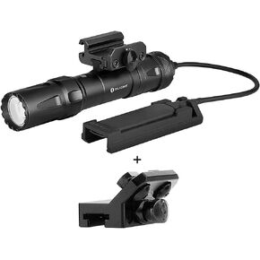 OLIGHT Odin 2000 Lumens Rechargeable Picatinny Rail Mounted Tactical Flashlight with Remote Pressure Switch, Bundled with MLOK Slide Rail Mount Rail Adapter for Odin Mini and Odin Light