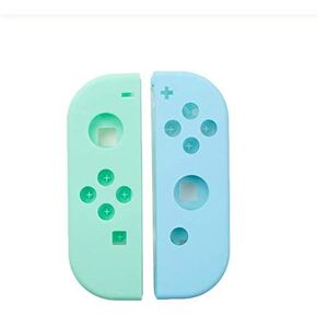 L R Full Housing Shell Case Cover with Frame Colour Replacement for Switch Controller 1 (Green-Light Blue)