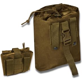 High Capacity Tactical Molle Dump Pouch - Easy to Use Extremely Durable and Compact Design Lightweight for Quick Deployment Perfect for Belt Vest or Backpack Mounting