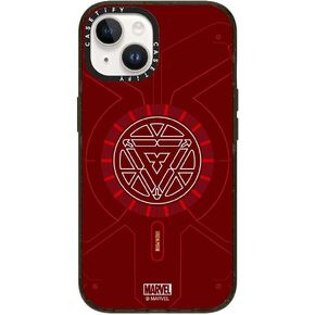 CASETiFY Bounce iPhone 15 Pro Max Case [Iron Man Co-Lab / 6X Military Grade Drop Tested / 21.3ft Drop Protection/Compatible with Magsafe] - Iron Man Blue Print Tech - Red - Clear Black in Kuwait