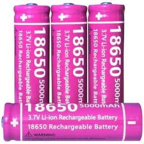 4pcs 18650 Rechargeable Battery,Using The 18650 Rechargeable Battery Charger (Does not Include The 18650 Battery Charger)(4pcs Battery)