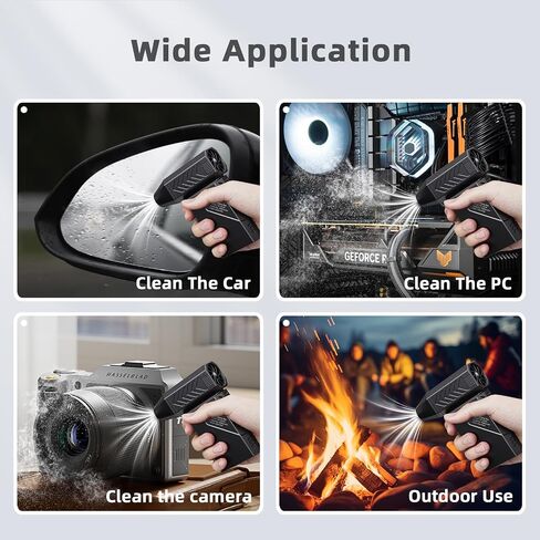 Compressed Air Duster with Flashlight-180000RPM Electric Air Duster,100-Gear Adjustable Mini Blower,Dust Blower for Computer, Keyboard, Outdoor, House and Car in Saudi Arabia