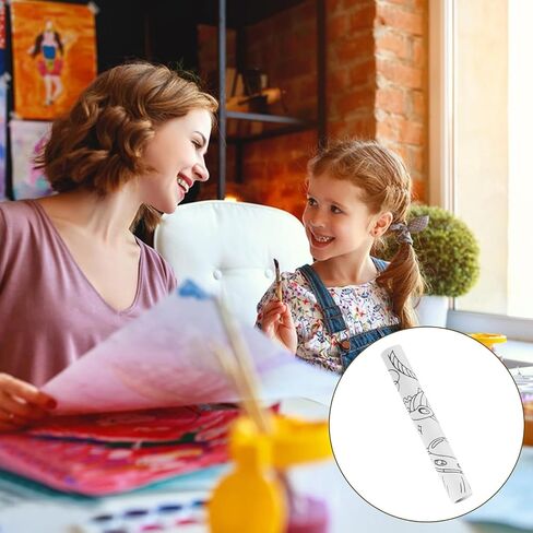 Children’s Drawing Roll Paper, 2 Rolls Coloring Paper Rolls, Sticky Drawing Paper Roll, DIY Painting Drawing Color Painting Paper for Kids Toddler Gifts, 11.8" x 118"(Dinosaur/Animal) in Saudi Arabia