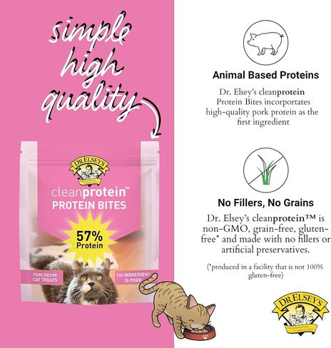 Dr. Elesy's Protein Bites Chicken Cat Treats 6oz in Saudi Arabia