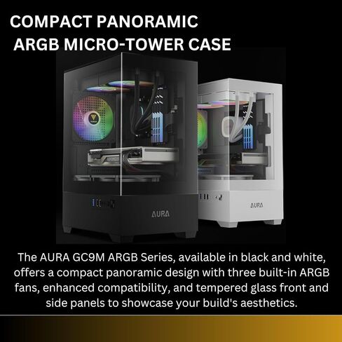 حالة كمبيوتر Gamdias micro-ATX Tower مع زجاج مقسى ، وألعاب M-ATX PC مع مراوح ArgB 3x 120 مم ، ودعم ما يصل إلى 5x معجبي تدفق الهواء ، 240 مم AIO/الرادياتير ، GPU/VGA 280 مم ، برودة وحدة المعالجة المركزية 155 مم ، 150 مم PSU in Saudi Arabia