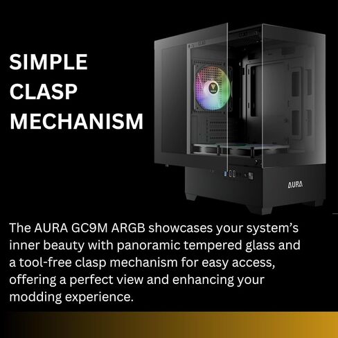 حالة كمبيوتر Gamdias micro-ATX Tower مع زجاج مقسى ، وألعاب M-ATX PC مع مراوح ArgB 3x 120 مم ، ودعم ما يصل إلى 5x معجبي تدفق الهواء ، 240 مم AIO/الرادياتير ، GPU/VGA 280 مم ، برودة وحدة المعالجة المركزية 155 مم ، 150 مم PSU in Saudi Arabia