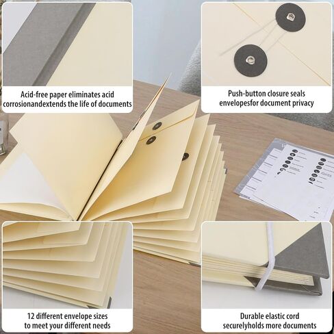 Folio Folders with Pockets, in Case I Go Missing Binder, Document Organizer Folio, Labelled Expandable Pockets, Birth Certificates, Estate Planning, Anti-Lost Binders, Pink in Saudi Arabia