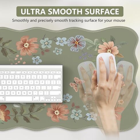 iCasso Desk Matt for Desktop, Black Desk Mat, Cute Desk Pad Mat, XXL Large Mouse Pad for Desk, Anti-Slip Big Mousepad with Stitched Edges, Keyboard Pad Mouse Mat for Computer(Black) in Saudi Arabia