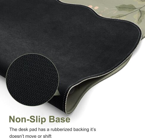 iCasso Desk Matt for Desktop, Black Desk Mat, Cute Desk Pad Mat, XXL Large Mouse Pad for Desk, Anti-Slip Big Mousepad with Stitched Edges, Keyboard Pad Mouse Mat for Computer(Black) in Saudi Arabia