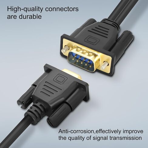 MEIRIYFA DB9 Y Splitter Adapter Cable DB 9Pin 1 Male to 2 Female RS232 Extension Cord Wire Straight Through Serial D-Sub Port for Connecting PC Digital Machine Tools-50CM (1 Male to 2 Female) in Saudi Arabia