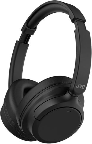 سماعات رأس JVC Hybrid Noise Canceling اللاسلكية، بلوتوث 5.3، بطارية قابلة للشحن تصل إلى 50 ساعة، متوافقة مع مساعد الصوت، تصميم قابل للطي في اتجاهين، متضمن كابل قابل للفصل - HAS95NB (أسود) in Kuwait