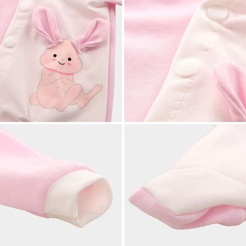 Miunana Baby Doll Clothes 14 to 16 Inch Doll Pink Jumpsuit Hooded Outfits with Cap Handmade Rompers Clothing Set in Saudi Arabia