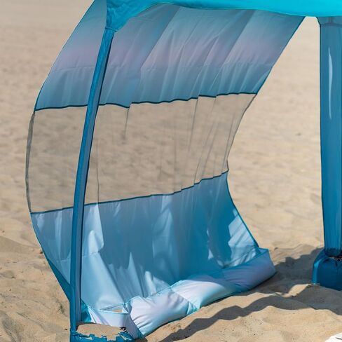 Ammsun Beach Cabana Sidewall ، خصوصية إضافية Sunwall for Ammsun 6.2 '× 6.2' Beach Cabana ، سهلة الإعداد والهبوط in Kuwait