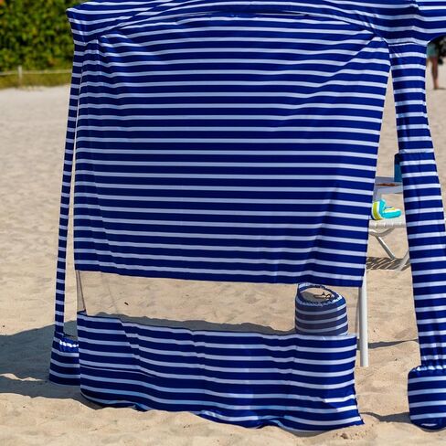 Ammsun Beach Cabana Sidewall ، خصوصية إضافية Sunwall for Ammsun 6.2 '× 6.2' Beach Cabana ، سهلة الإعداد والهبوط in Kuwait