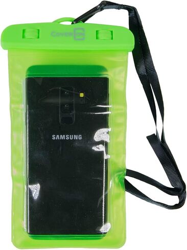 CoverON Universal Waterproof Case, IPX8 Waterproof Phone Pouch Dry Bag Compatible for iPhone/Galaxy/LG/Motorola/Pixel Any Phone up to 6.5" Pouch for Swim Beach Kayaking Travel (2 Pack) - Yellow/Blue in Saudi Arabia