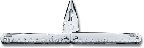 Victorinox Swiss Tool Spirit X Multi Tool, 24 Function Swiss Made with Locking Blade and Long-Nosed Pliers, incl. Leather Case - Silver in Kuwait
