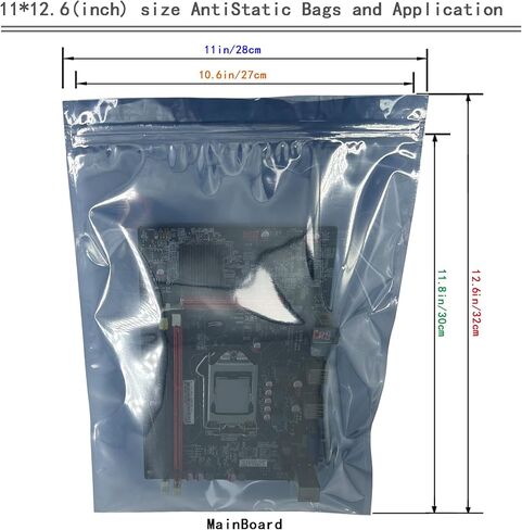 ESD Bags，Anti Static Bags,Translucent Antistatic Bags for SSD HDD with 60pcs Labels,for Varieties of Electronic Device Hand Drive ，5.91 * 7.87in/15 * 20cm 60Pcs in Kuwait