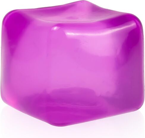Sensory Stress Cube – High-Density Gel Filled Squishy Toy for Kids & Adults, Calming Anxiety Relief, Fidget Stress Ball, Autism-Supportive, 1-Pack in Blue in Saudi Arabia