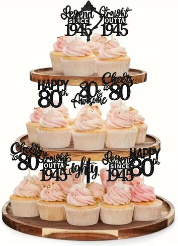 24pcs أسود سعيد لعيد عيد الميلاد 40 كب كيك أعلى من فورون أوتي على التوالي 1985 يختار كب كيك هتافات إلى 40 lungend منذ عام 1985 زينة كعكة لعيد الميلاد الأربعين زخارف حفلات الحفلة in Kuwait