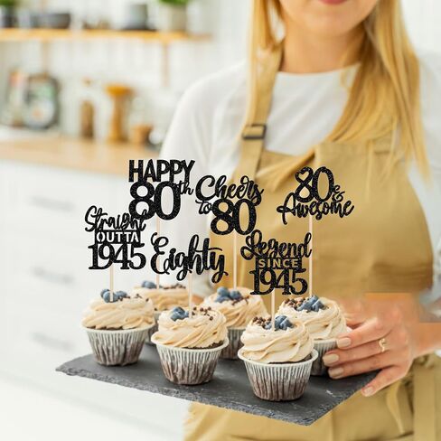 24pcs أسود سعيد لعيد عيد الميلاد 40 كب كيك أعلى من فورون أوتي على التوالي 1985 يختار كب كيك هتافات إلى 40 lungend منذ عام 1985 زينة كعكة لعيد الميلاد الأربعين زخارف حفلات الحفلة in Kuwait