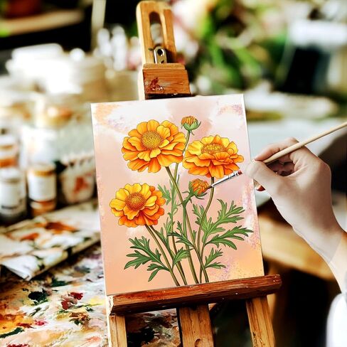 GLASSWINDS 12 Pcs Pre Drawn Canvas to Paint for Adults, 8 x 10 Inch Paint Canvases for Painting, Pre Printed Canvas Set Sip and Paints Kit for Paints Party Favors(Butterfly) in Kuwait