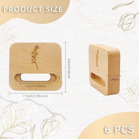 GeryVtee 6 Pcs Embroidery Hoop Stand Small Embroidery Hoop Holder Embroidery Hoop Wooden Base Embroidery Hoop Display Stand for Embroidery Cross Stitch Hoop Accessories Decor(Triangle) in Kuwait