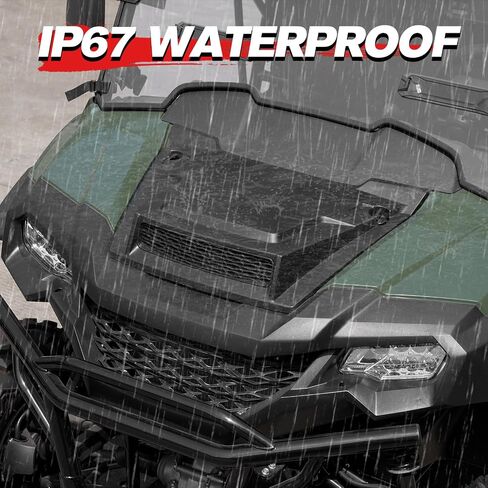 A & UTV PRO Hood Scoop with Mesh for Honda Pioneer 1000 3P 5P 6P 2016-2024, Air Intake Vent Scoop with Grille Kit, Enhanced Airflow Cooling Hood Vent for Honda Pioneer 1000-3 1000-5 1000-6 2016-2024 in Saudi Arabia