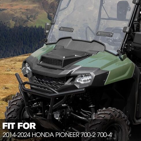 A & UTV PRO Hood Scoop with Mesh for Honda Pioneer 1000 3P 5P 6P 2016-2024, Air Intake Vent Scoop with Grille Kit, Enhanced Airflow Cooling Hood Vent for Honda Pioneer 1000-3 1000-5 1000-6 2016-2024 in Saudi Arabia