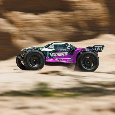 ARRMA RC Truck 1/10 VORTEKS 2wd Stadium Truck RTR with Smart Battery & Charger, Orange, ARA3205ST1 in Saudi Arabia