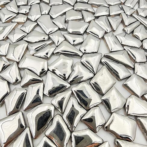 1.1lb Ceramic Mosaic Tiles,Mixed Colour Ceramic Mosaic Tiles for Crafts,Mosaic Tiles for Home Decoration or DIY Crafts,Mosaic Making Supplies (Semicircular+Round+Raindrop+Leaves+Oval+Sector+Pentagon) in Saudi Arabia