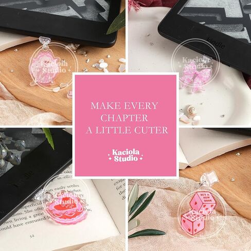 Kaciola 9 Pack Pink Bow Dust Plug Charm Type C for E Reader Paper White 11th, Dust Plug Accessories for Women, Type C/USB C Dust Plug(Bow) in Saudi Arabia