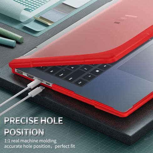 حالة واقية من Batianda لـ 14 "HP Envy X360 2-in-1 2K Screen Screen Laptop 2024 الإصدار-تصميم مقاوم للصدمات غير لامع مع حواف TPU مقاومة للخدش ، أسود ، أسود in Kuwait
