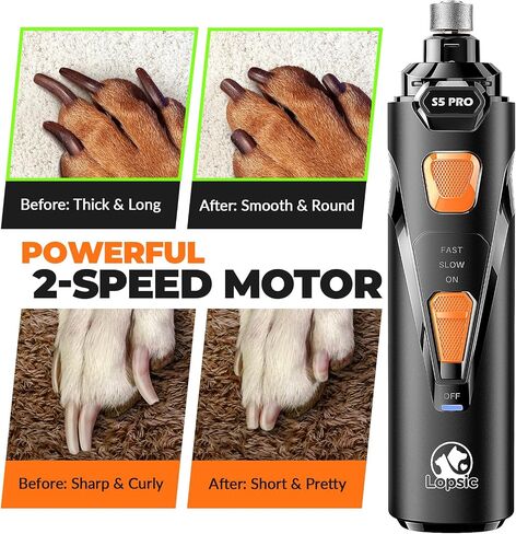 Dog Nail Trimmers with 3 Grinding Wheels Pet Dog Nail Clipper Kit for Large Medium Dogs Cats Small Animal Nail Care sea-blue in Saudi Arabia