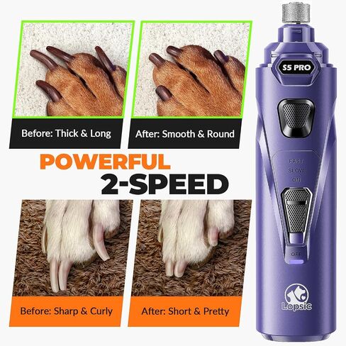 Dog Nail Trimmers with 3 Grinding Wheels Pet Dog Nail Clipper Kit for Large Medium Dogs Cats Small Animal Nail Care sea-blue in Saudi Arabia