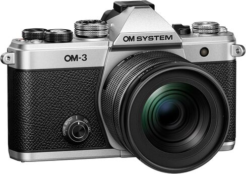 OM SYSTEM Olympus OM-3 Silver Micro Four Thirds System Camera Travel Camera Weather Sealed Design 5-Axis Image Stabilization | Weather Sealed Design 5-Axis Image Stabilization in Kuwait