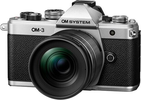 OM SYSTEM Olympus OM-3 Silver Micro Four Thirds System Camera Travel Camera Weather Sealed Design 5-Axis Image Stabilization | Weather Sealed Design 5-Axis Image Stabilization in Kuwait