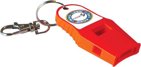 Whistle for Life by resqme in Black, Loud and Powerful Rescue Survival and Safety, Made in USA, 120 Decibels Emergency Whistle, for Outdoors, Camping, Hiking, Running, Boating, Hunting, Self Defense in Kuwait