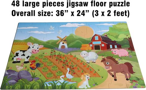Underwater Floor Puzzle for Kids 3-5: 48 Large Pieces for Children Ages 4-8 - Learning & Eductional Jigsaw Puzzle for Toddler's Gift & Family Activities in Saudi Arabia