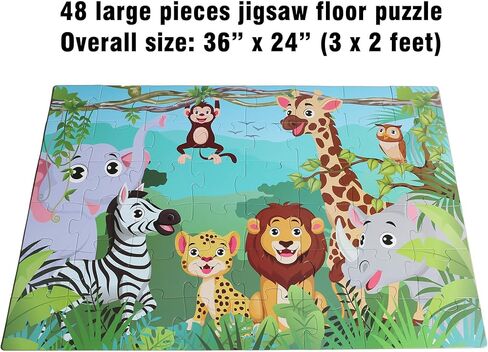 Underwater Floor Puzzle for Kids 3-5: 48 Large Pieces for Children Ages 4-8 - Learning & Eductional Jigsaw Puzzle for Toddler's Gift & Family Activities in Kuwait