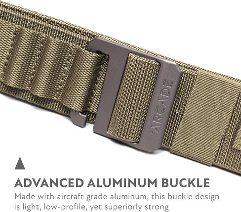 Arcade Belts Hardware Alu Utility Belt - Low-Profile Aluminum Buckle, Heavy Duty Work Belt, Stretch Webbing, Anti-Slip in Saudi Arabia