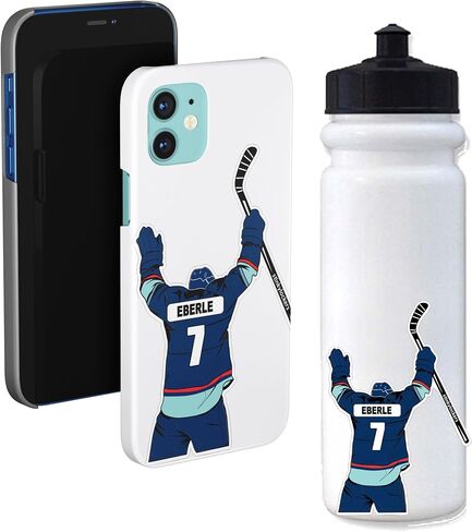 3 Pack EBERLE Hockey Stickers | Laminated Labels For Your Water Bottle, Laptop or Phone | Hockey Gift Decals that last and won't peel off (EBERLE) in Saudi Arabia