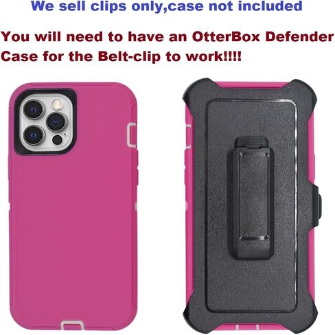 [2 Pack] Belt Clip Holster Compatible with Otterbox Defender Series Pro/Pro XT Case iPhone 16 Pro Max Case in Kuwait